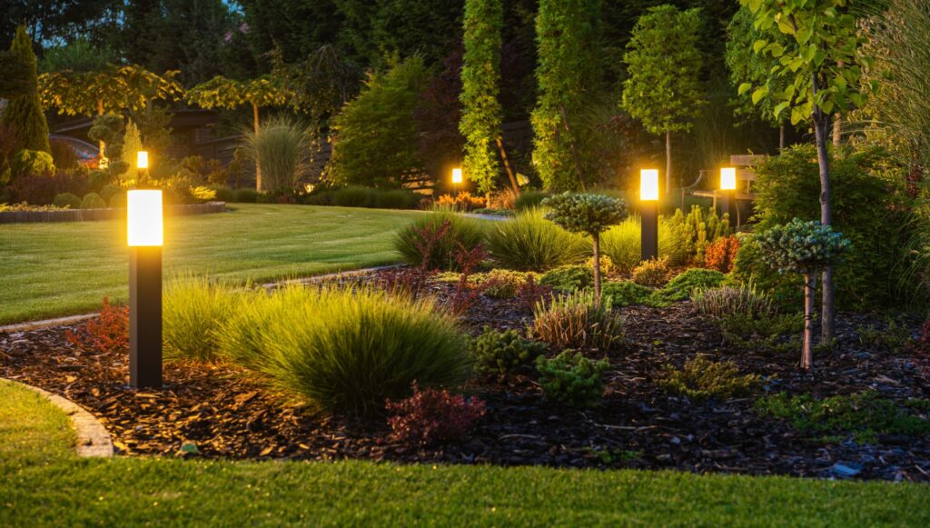 Residential Construction Landscaping Lights Outdoor Power